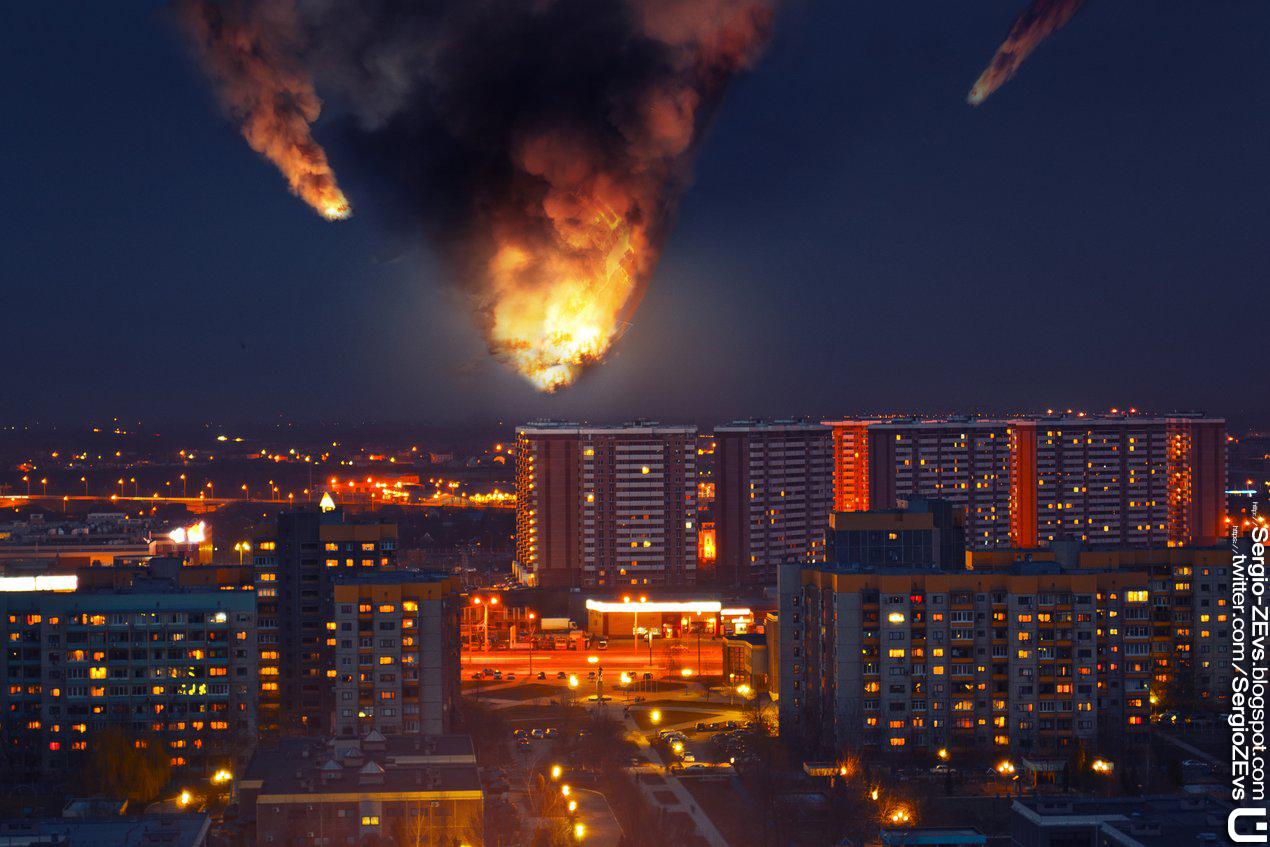 Fireballs falling from the sky Fireballs falling from the sky