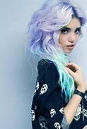 Pastel purple-blue ombre