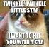 Twinkle Twinkle...I'm surprised she would acually sing that song,