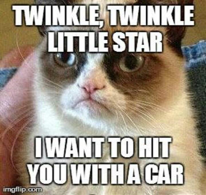 Twinkle Twinkle...I'm surprised she would acually sing that song,