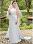 Sheath/Column Halter Watteau Train Detachable Satin Wedding Dress With Ruffle Beading Sequins