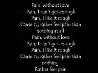Three Days Grace[Pain] Lyrics