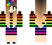 rainbow girl | Minecraft Skin