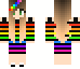 rainbow girl | Minecraft Skin rainbow girl | Minecraft Skin