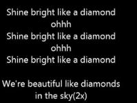 Rihana Shine Bright like a diamond Lyrics