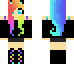 Rainbow Angel Cat Girl | Minecraft Skin