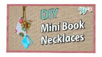 Karen's Crafts: Mini Book Necklaces, inspired by BooksandQuills