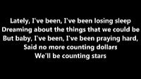OneRepublic-Counting Stars (Corrected Lyrics)
