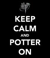 Image: Keep Calm and Potter On by Potterhead-Writer on DeviantArt