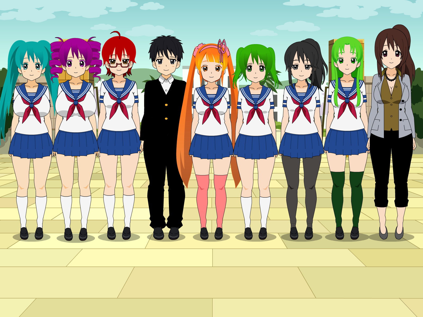 all characters in yandere simulator