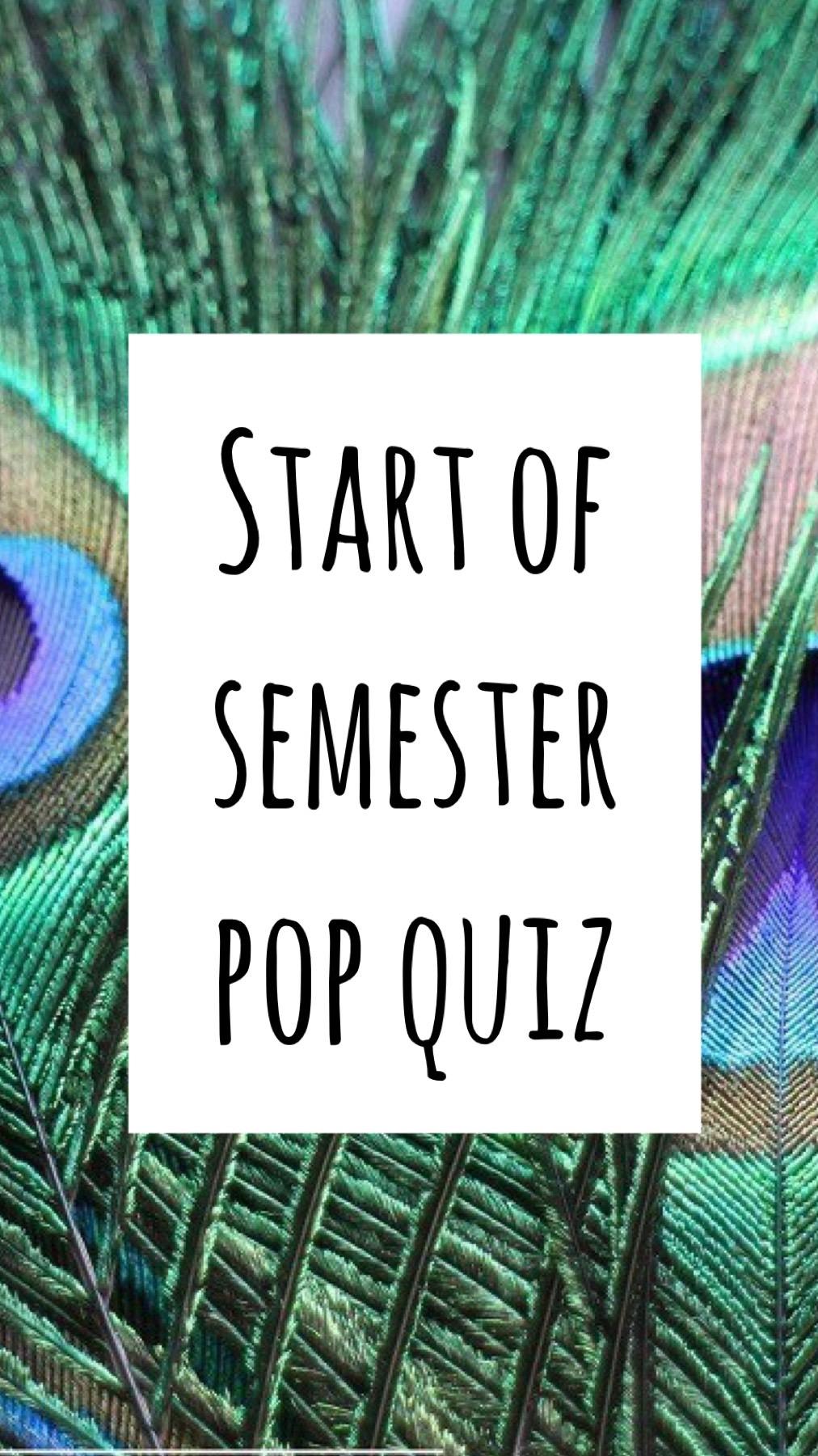 Academy Pop Quiz 1