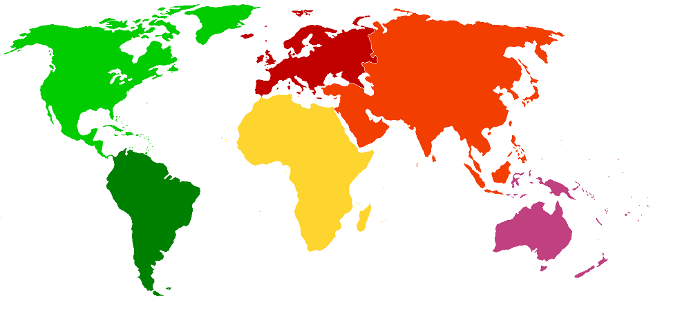Continents Around the World
