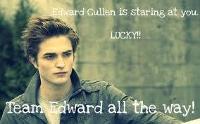 You r totally with EDWARD CULLEN WOW