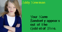 Addy Newman. (Gryffindor)