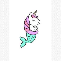 A unicorn mermaid