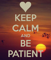 calm and patient