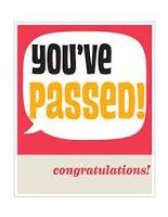 you passed