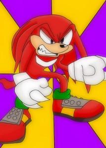 Sapphire: If Knuckles went mad- Knuckles: Hey! Sapphire: It's just an example! What would you say to him to cheer him up?