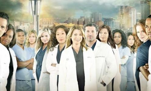 Which TV show follows the lives of surgeons at Seattle Grace Hospital?