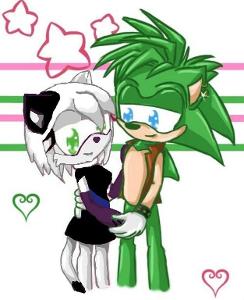 Sonia: I'm sorry, ____, I'll introduce you to everyone! She walked over to the blue hedgehog. Sonia: These are my brothers, this one is Sonic. Sonic: Hey. Sonia: *points to green hedgehog*This one is Manic. Manic: How are you doing *waves* Sonia: and the cat is Leat. Leat: Hi! Sonia: We're the Sonic Underground! (Here is the photo, as promised)