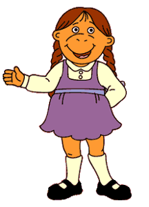 Complete Muffy's first ever line in the TV series: 'How do you get in trouble with the _____?'.