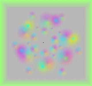 Stare at the black dot in the middle of the picture, what happens to the stuff around it after a while?
