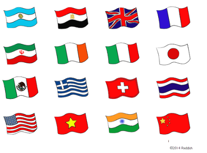 Be honest: How many of these flags can you identify? (note: the two in the second row may look the same, but the first one to the left is green, white and orange and the second one is green, white, and red)