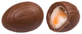 What is this popular easter delight? They are chocolate with a fondant "egg" middle.