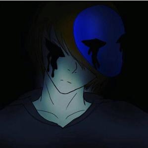 Alright it’s your turn e,j, Eyeless jack: why do you sound so unhappy.. Because I HATE YOU!! NOW JUST SAY A QUE- Eyeless jack:*puts tape over her mouth* favorite food?