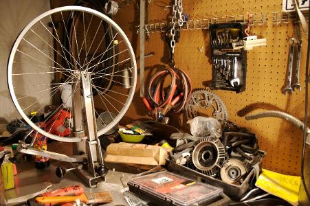 What is the purpose of truing a bike wheel?