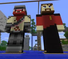 gaming: lewis and simon are known for playing minecraft, what skin does simon usually wear in minecraft?