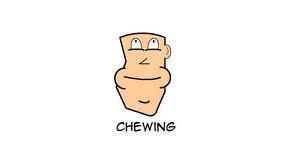 Chewing ____ while taking a test may improve your test scores, according to a study.