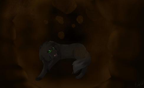 When Hollyleaf jumped into the tunnel that led to Windclan, what happened right when she entered it?