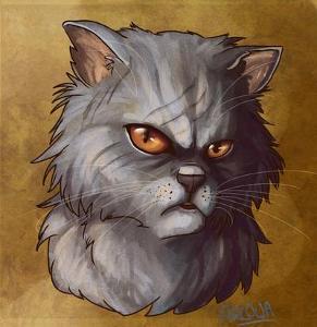 I was banished from shadowclan. My mate is raggedpelt. Now my loyalty lies on thunderclan. Killed by smoke inhalation. I am stern but calm.