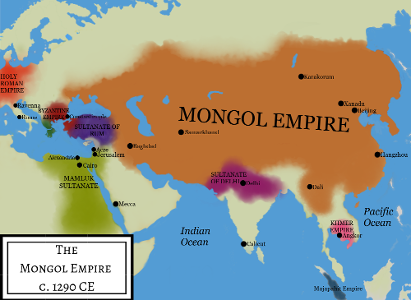 What was the name of the Mongol capital city under Kublai Khan?