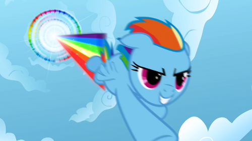 How does Rainbow Dash get her cutie mark?