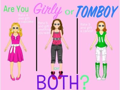 Are you girly tomboy or middle?