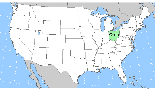 What country is Ohio next to?