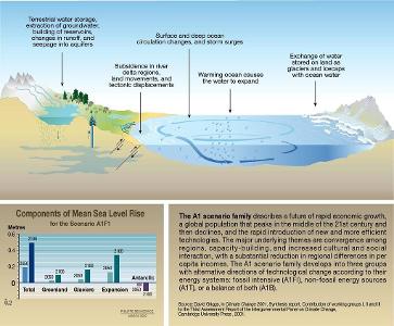What is the primary cause of global sea-level rise?