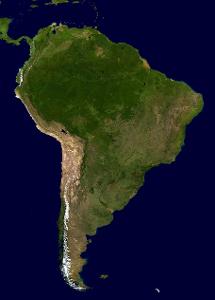 What ocean borders South America?