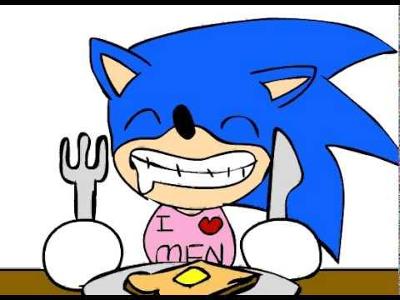 sonic: do u like waffles?! knuckles: yea i like waffles! sonic: do u like pancakes?! silver: yea i like pancakes! sonic: do u like french toast?! shadow: yeah i like french toast!! sonic, knuckles, silver, & shadow: do dodo do, can't wait to get a mouthful!!!! BACKSTAGE shadow: now i seriously am going to kill u sonic. sonic: uh, why shadow: for making me smile you idiot!!! sonic: uh oh *screams like little girl*