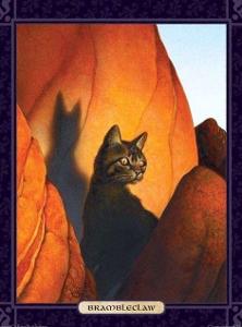 What does Bluestar mean when she says Brambleclaw must "listen to what midnight tells" him?