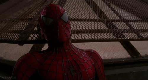 Who is the superhero villain in the first Spider-Man movie?