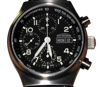 What does the term 'chronograph' refer to in a watch?