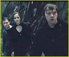 Harry while on his search for Voldemort's horcruxes intent upon destroying him had been helped in different ways by three fellow friends form Hogwarts, what was the name of the Hogwarts student that was the last one to help Harry by giving him their opinion on what to do and pointing him in the right direction?