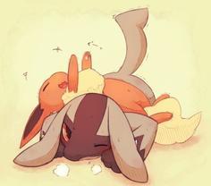 *gives a picture to May*Celest: It's a picture of when Lucario and Eevee first met eachother! Aren't they so cute?!(May: haha Yea!(Lucario: PUT THAT PICTURE AWAY!! *quickly hands the picture to you*