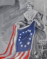 What famous lady is credited for sewing the first US flag? (first name: 5 letters-last name: 4 letters)