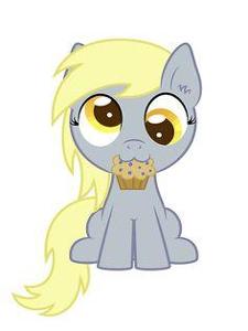 Ok so you give derpy a muffin to get her to stop seeing things as muffins before she eats anything XD Me: SO MANY WORDS!!!!