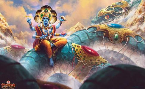 Which Hindu god is known as the preserver and protector of the universe?
