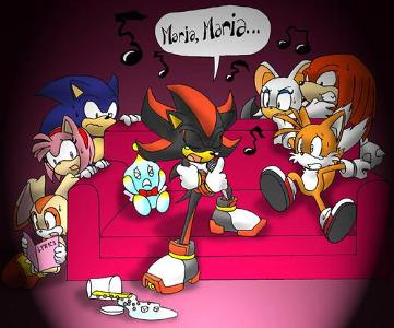 Me:Okay here.* gives drink to Shadow* Shadow:That'll be all for now slave. Me:*grumbles* How is it going? Silver:Its my turn to ask a question.What do you think of this picture? Shadow:HEY TH-THAT'S PRIVATE! Sonic:*laughs* Private?Everyone saw you do it! Shadow:Silver!I"M GOING TO KILL YOU! Me:HA!  Shadow:SLAVE ATTACK! ME:ME! WHY? Shadow:DO WHAT I SAY!